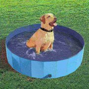 Pet Adobe Pet Adobe Foldable Pool for Dogs and Kids, Blue 361746SQQ